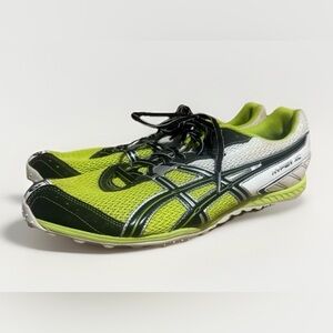 Asics Hyper XC Mens 12.5 Track and Field Running Shoes Sneakers Black Neon g005n